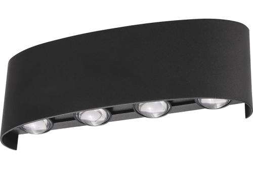 Светильник накладной Uniel ULU-P20B-8W-4000K IP65 BLACK картинка 